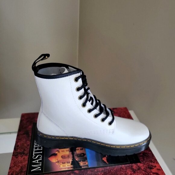 Dr. Martens ZAVALA Combat Boots - Dr. Martens | white, black shoelaces | size US - Picture 5 of 10